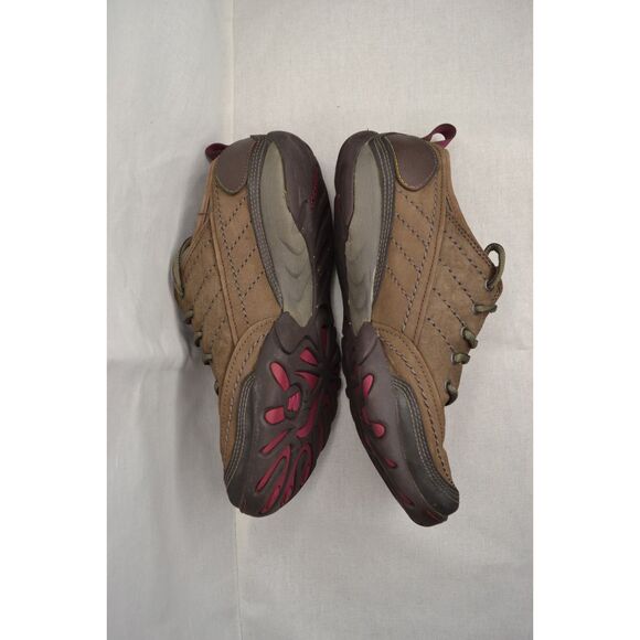 Merrell Women's 7.5 Brown Nubuck Leather Stone Lace Up Outdoor Shoes - Picture 3 of 10